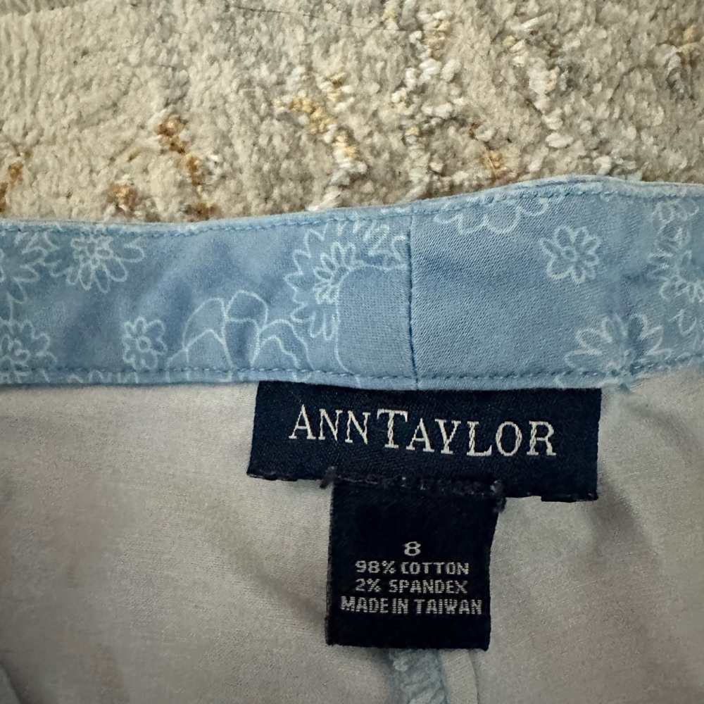 Cute patterned blue and white pants